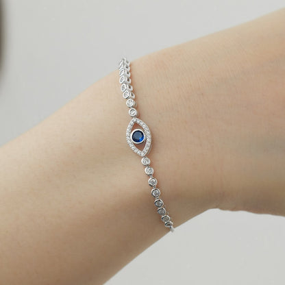 Pulsera elegante de lujo con luz de interés especial con diseño de modelado de ojos azules de alta calidad