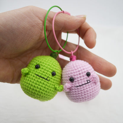 Little Dinosaur Knitted Pendant Key Ring