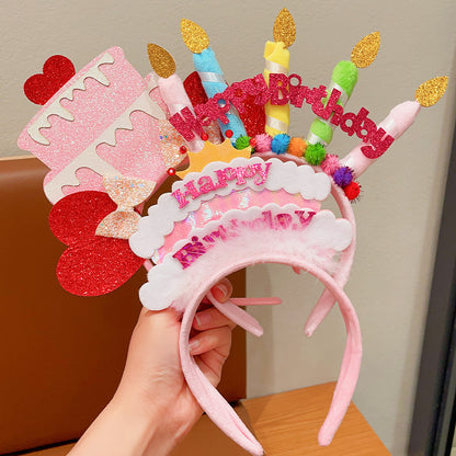 Nueva y linda diadema para niños, accesorios de decoración para fotos de cumpleaños de princesas