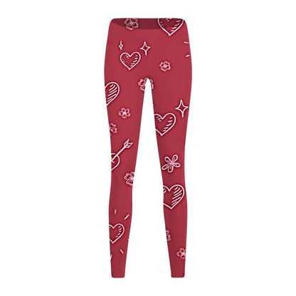 Thin Women's Pants High Waist Print Leggings