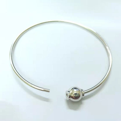 Pulsera de plata de ley S925 con tornillos móviles