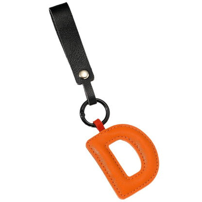 Fashion All-Match 26 Full Letter Leather Key Chain Pendant