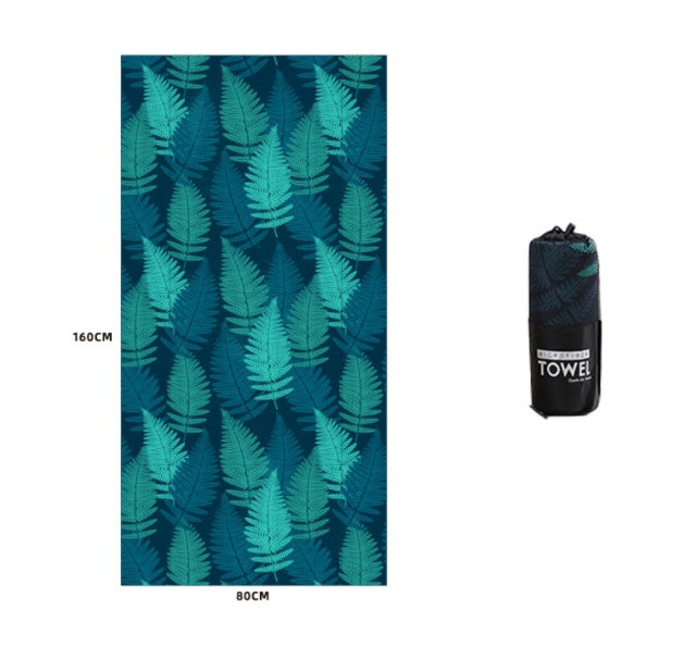 Printed Swim Microfiber Beach Towel