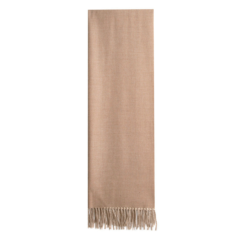 Double-sided Artificial Australian Wool Scarf Shawl