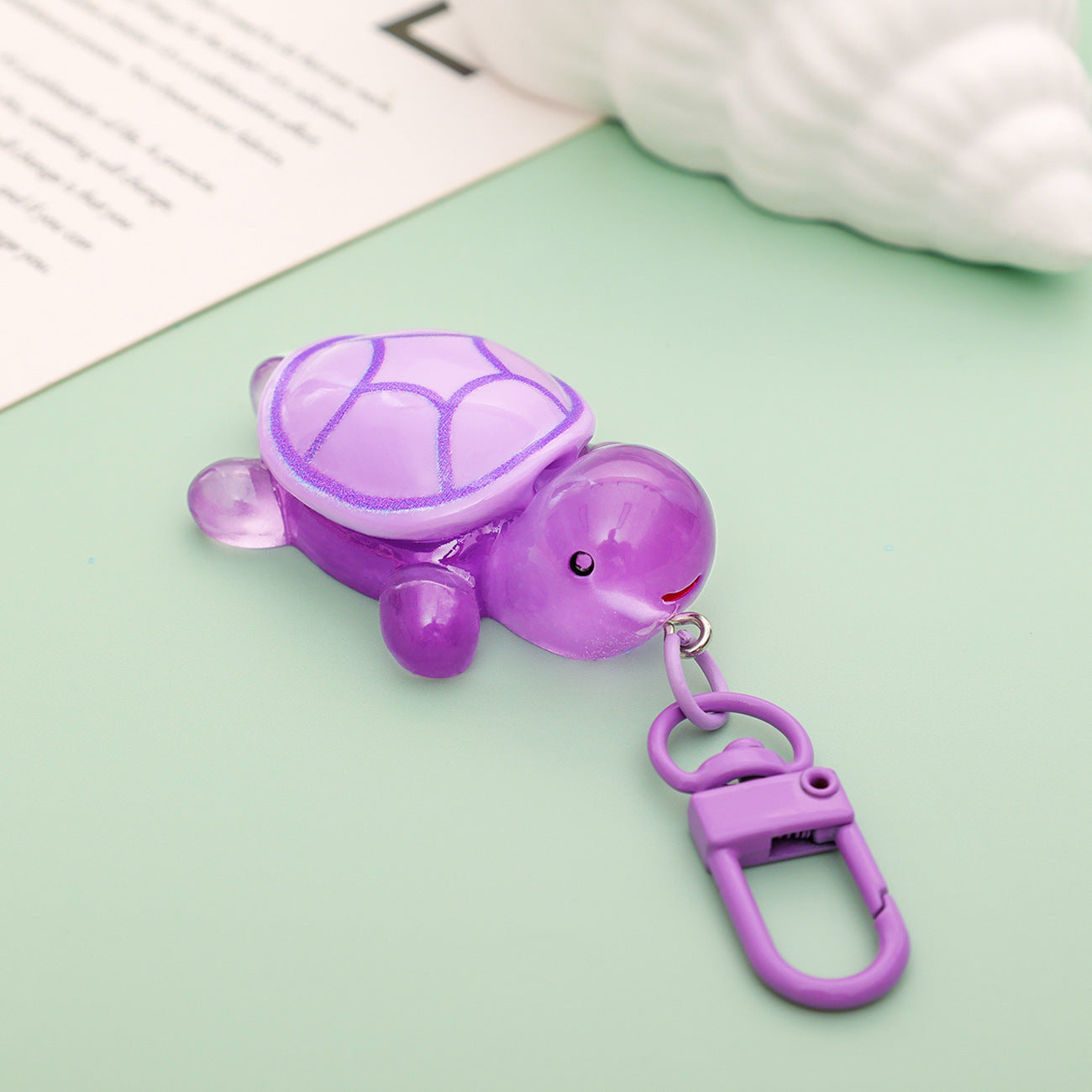 Luminous Little Turtle Keychain Cute Pendant