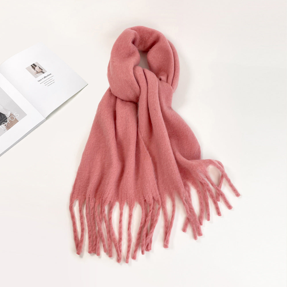 Fashion Solid Color Haima Hair Scarf For Women