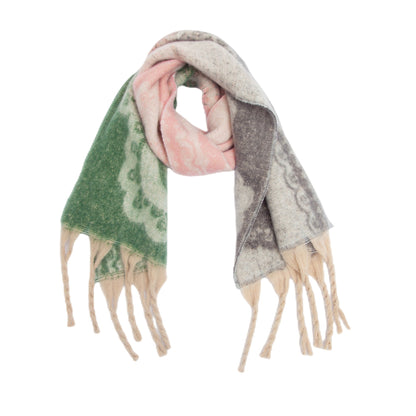 New Thick Tassel Paisley Jacquard Scarf