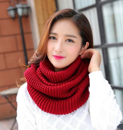 Autumn-Winter Warm And Thickening Solid Color Women's Scarf Winter