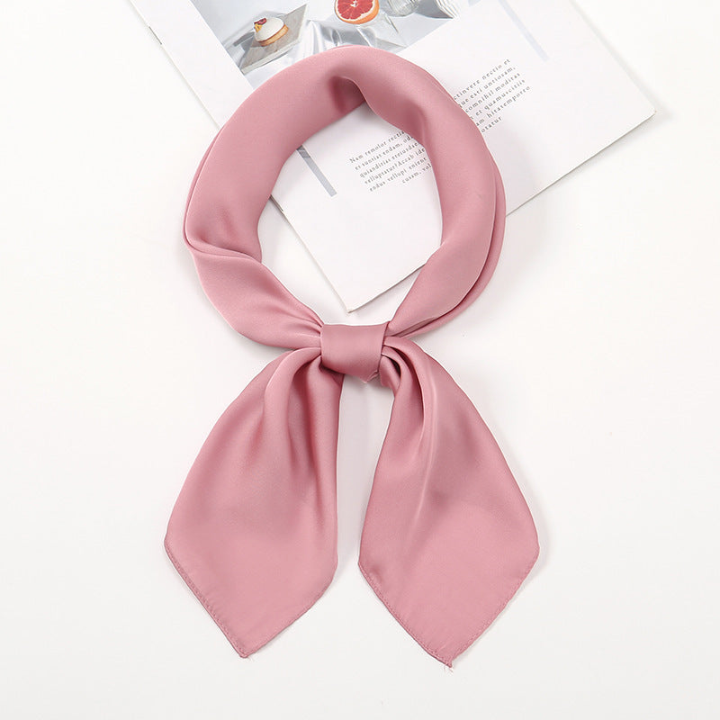 Simple And Versatile Satin Plain Handkerchief