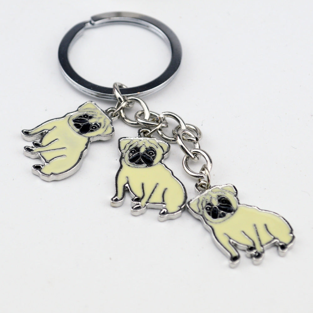 Little Creative Gifts Metal Key Ring Pet Dog Keychain Pendant