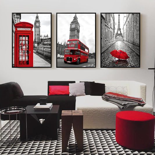 London Street Architectural Decoration Painting