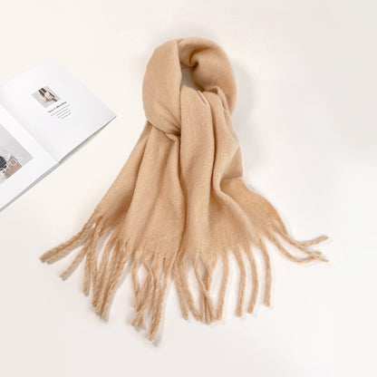 Fashion Solid Color Haima Hair Scarf For Women