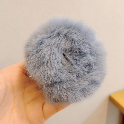 Autumn And Winter Girl Versatile Imitation Rabbit Fur Plush Head Rope Headdress