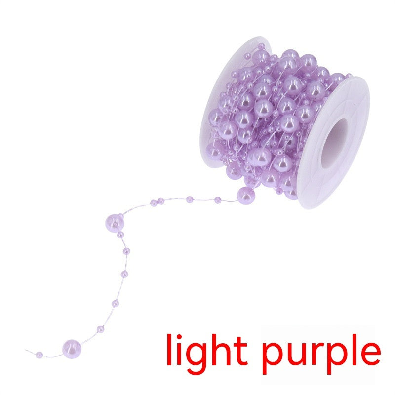 Starry Pearl Plastic Fishing Line Beads String