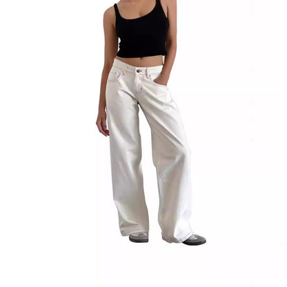 Street Wide Leg Denim Women's Pants