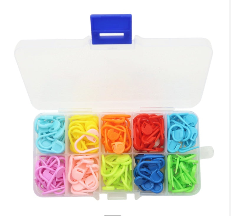 Color Knitting Yarn Small Mark Buckle Positioning Buckle Mixed Color Plastic Knitting Mark Crochet Small Pin