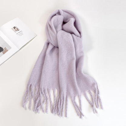 Fashion Solid Color Haima Hair Scarf For Women