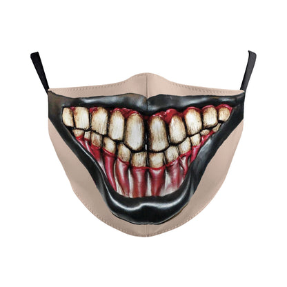 Digital Printing Wansheng Face Mask Skull Double-layer Dust Mask